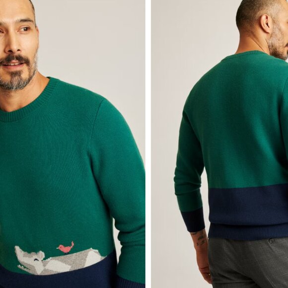 Bonobos Hippo and Bird Graphic Crewneck Sweater - Picture 7 of 7